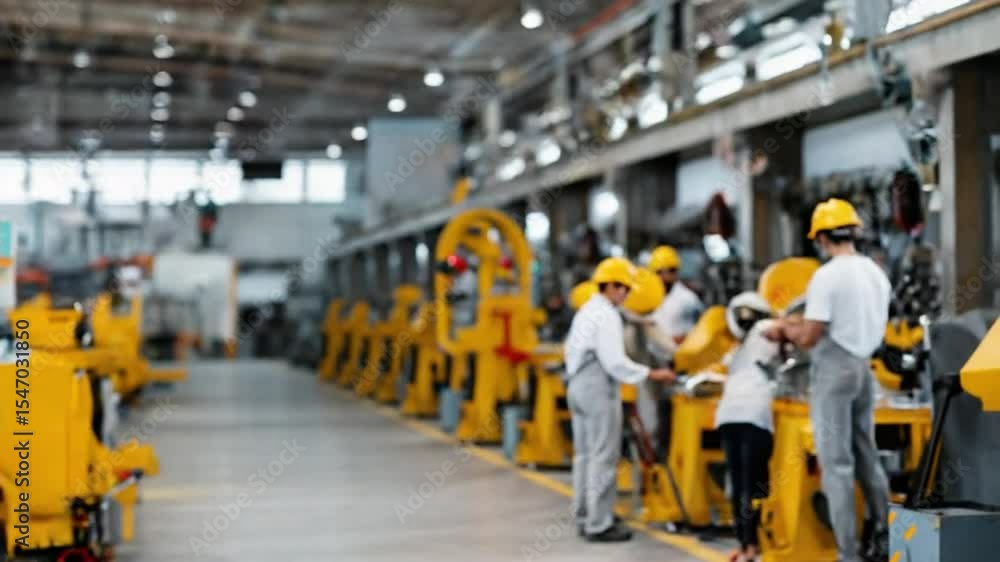 Inside the Factory: A bustling scene of modern industrial life unfolds within a vast factory, where dedicated workers engage in precision tasks. Inside the Factory: A bustling scene of modern industrial life unfolds within a vast factory, where dedicated workers engage in precision tasks.