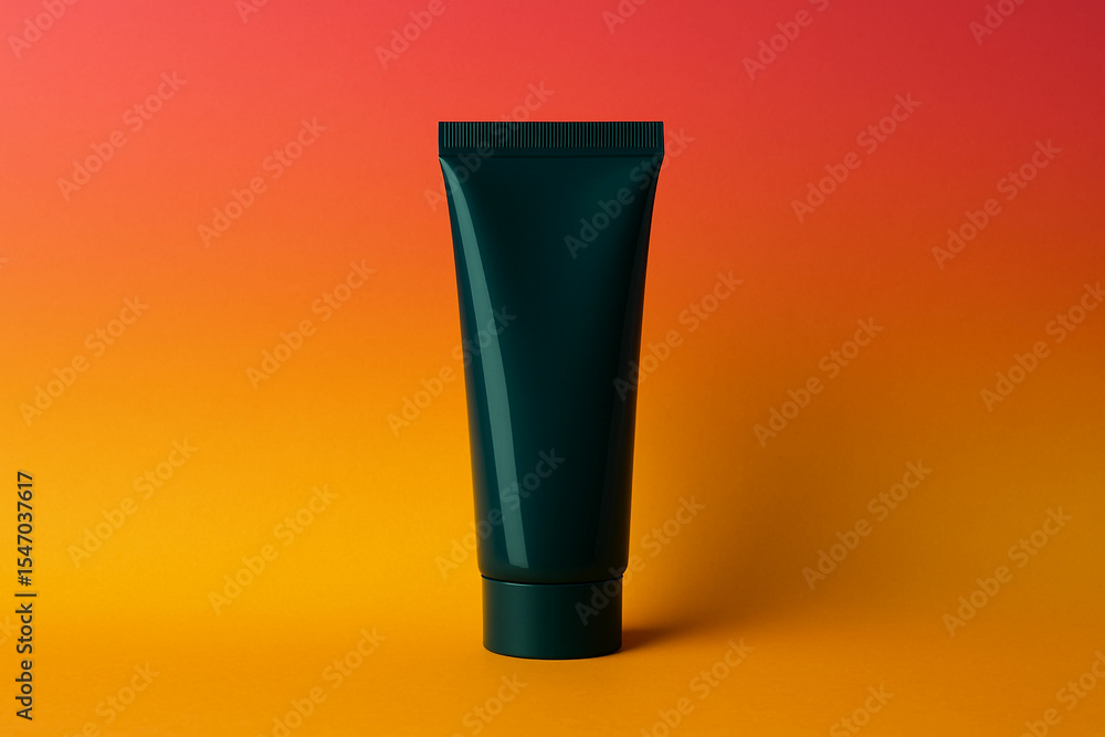 Teal cosmetic tube on vibrant gradient background for skincare and beauty product branding design mockup high quality packaging template for advertising presentation unique design Pro. Teal cosmetic tube on vibrant gradient background for skincare and beauty product branding design mockup high quality packaging template for advertising presentation unique design Pro.