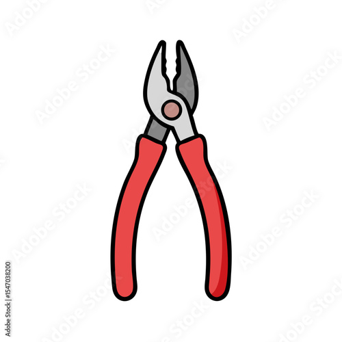 Wire cutters isolated on black background for construction work