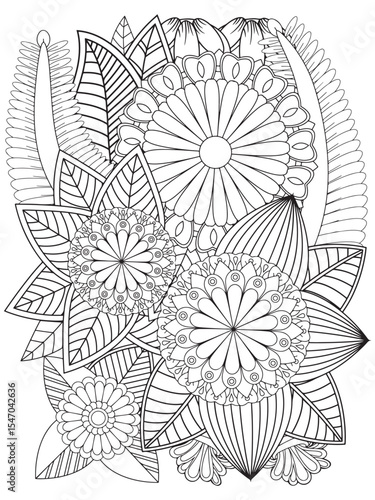  Zentangle Coloring Pages -for Adult