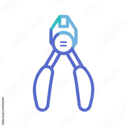 Stylized wire cutters illustration against a dark background image