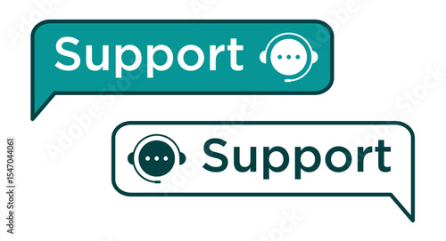 customer service support web button