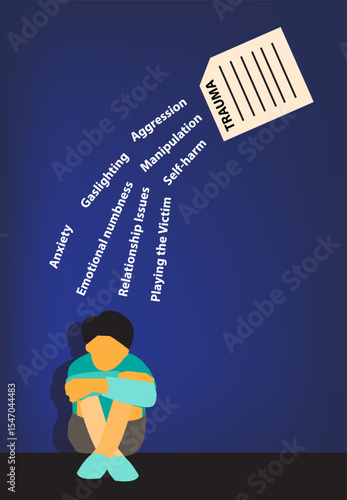 A lonely child with trauma poured into him or her