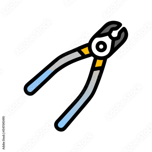 Wire cutters vector illustration on a black background design