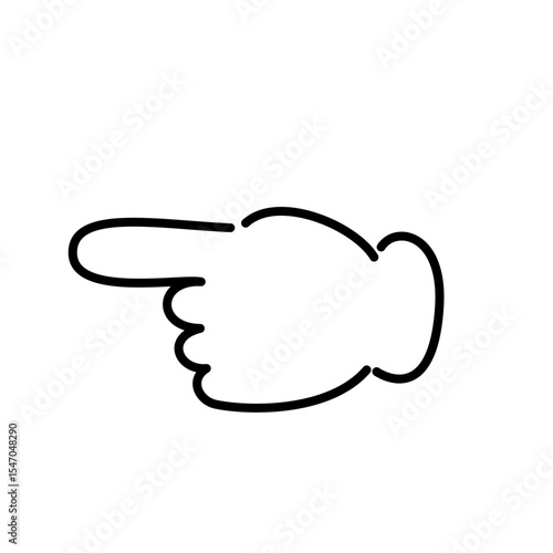 指さしのベクターアイコン