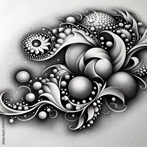 Stippling density to create shading