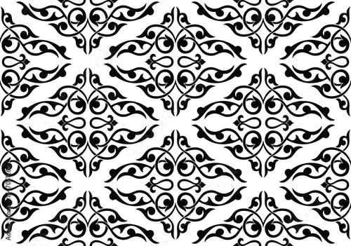 Ethnic background on the theme of Uzbek national ornament, Islamic pattern, seamless pattern, vector design