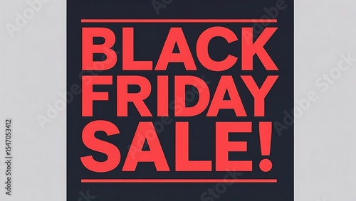 Black Friday Sale Banner with Bold Typography