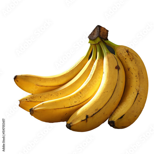 Ripe Yellow Bananas: Vibrant Bunch of Cavendish Bananas