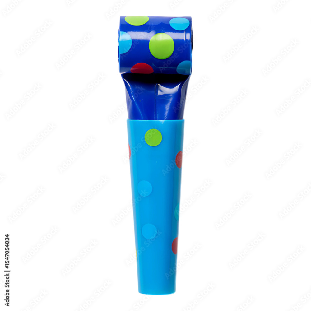 blue party whistle isolated on white background, perfect for party celebration visuals, birthday party props, festive event decor and fun party styling blue party whistle isolated on white background, perfect for party celebration visuals, birthday party props, festive event decor and fun party styling