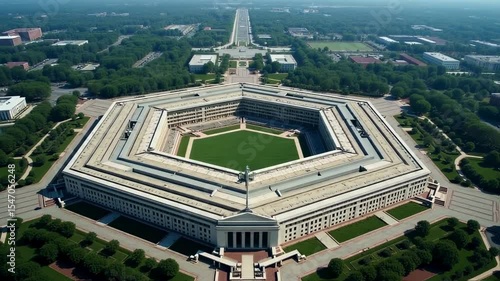Aerial View of the Pentagon, Arlington, Virginia