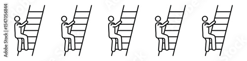 Man climbing icon design, logo, app, UI. Vector illustration, EPS