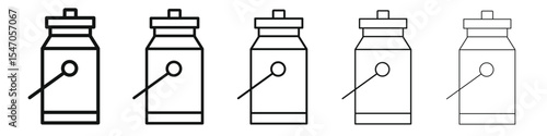 Milk can icon design, logo, app, UI. Vector illustration, EPS