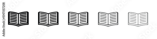 open book icon design, logo, app, UI. Vector illustration, EPS