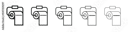 Toilet paper roll icon design, logo, app, UI. Vector illustration, EPS