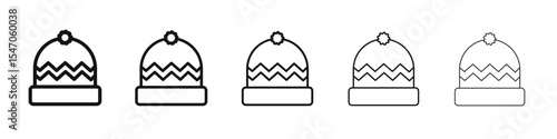 Winter hat icon design, logo, app, UI. Vector illustration, EPS