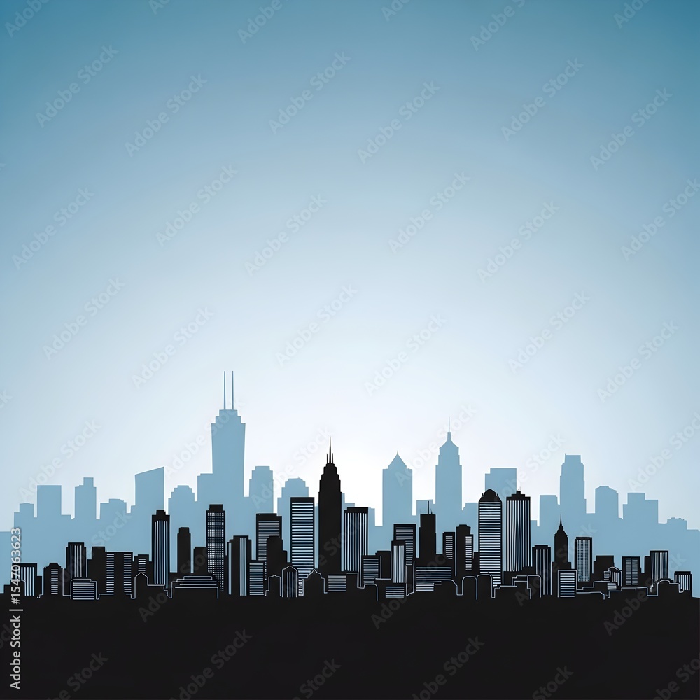 Naklejka premium 건물 야경 배경