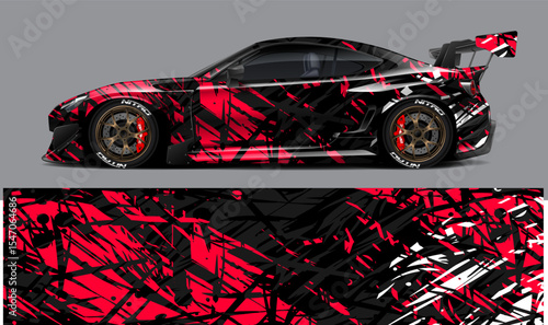 Obraz na plátně car livery graphic vector