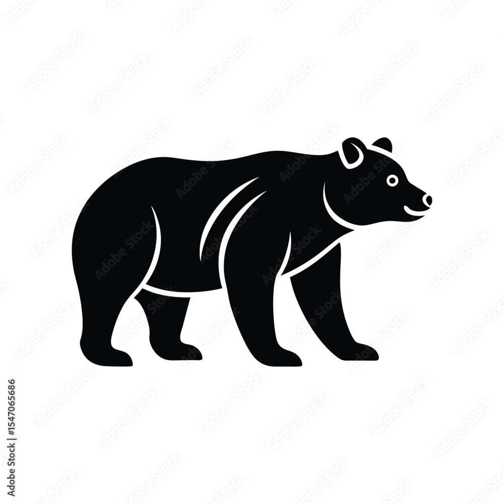 Fototapeta premium silhouette of bear