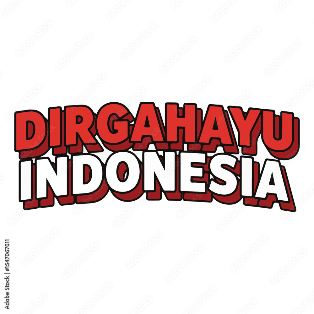 Fototapeta premium Dirgahayu Indonesia