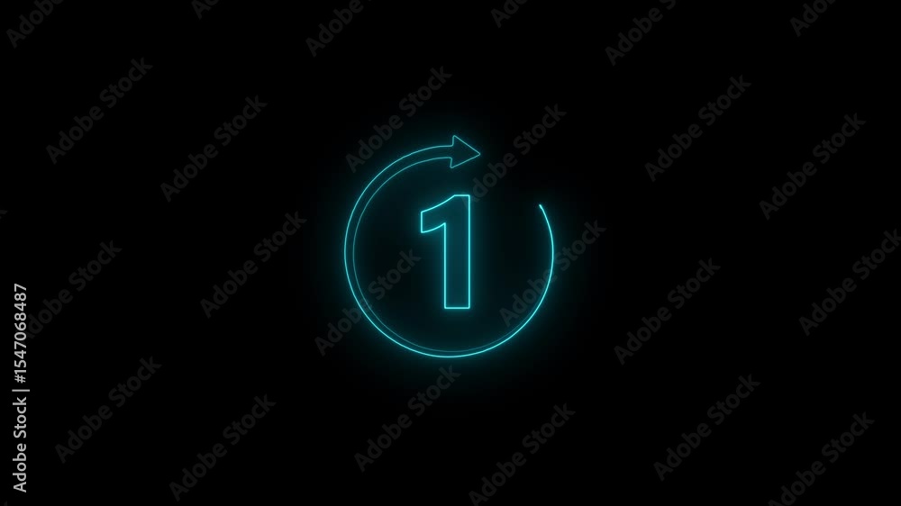 5 seconds countdown timer animation, 0-5 counting doun seconds neon number 5 Seconds Countdown on a Black Background 5 seconds countdown timer animation, 0-5 counting doun seconds neon number 5 Seconds Countdown on a Black Background