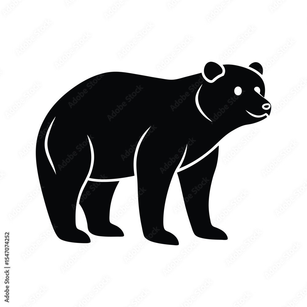 Fototapeta premium silhouette of bear