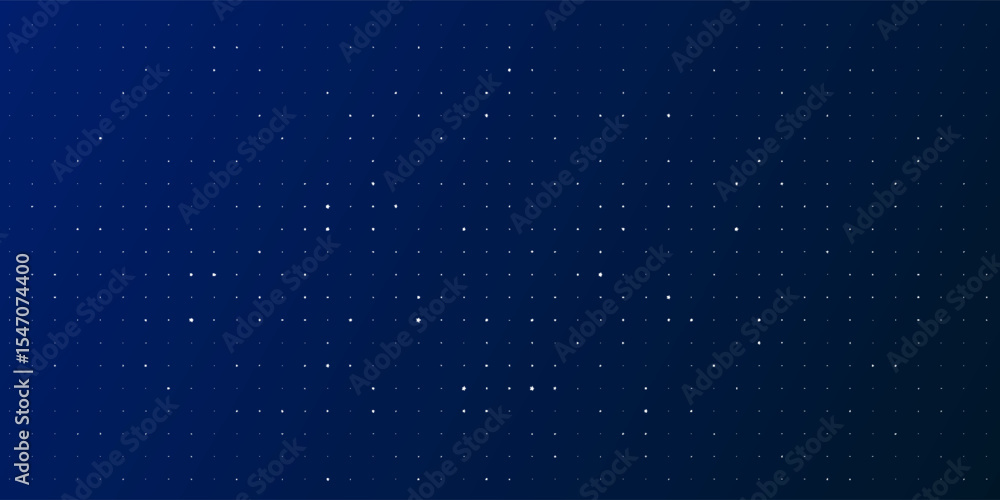Fototapeta premium Abstract Dark Blue Technology Background with Subtle Glowing Dots. Digital Grid Pattern