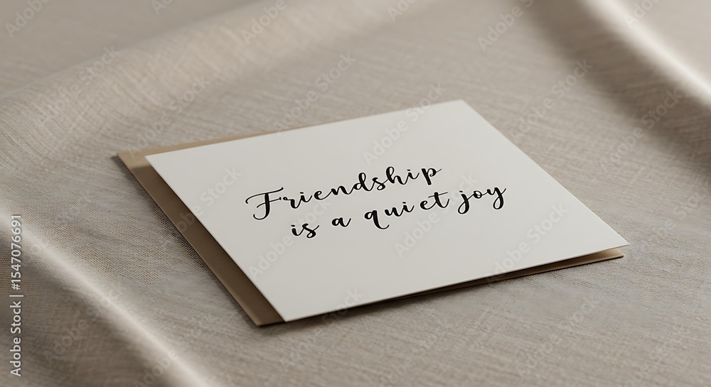 A greeting card with the message A greeting card with the message