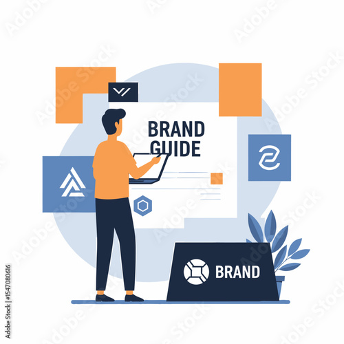 Brand Guide Creation Process Visual Design for Company Identity