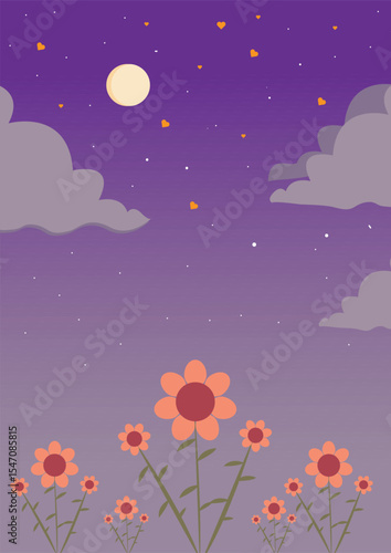background with flowers