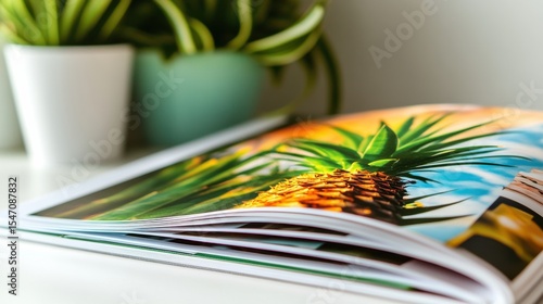 Vibrant Pineapple Photography in a Relaxing Indoor Setting