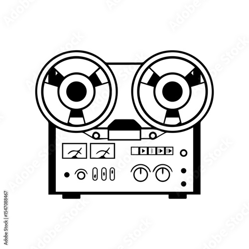 reel to reel tape recorder icon