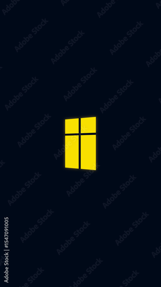 Obraz premium Window wallpaper with light