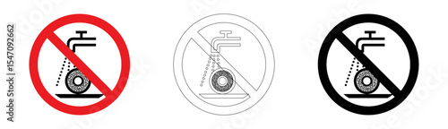 Do not use for wet grinding in vector format