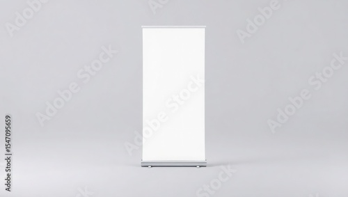 Clean White Roll Up Banner  A Stunning, Versatile Display
