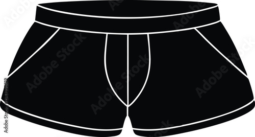 shorts silhouette vector