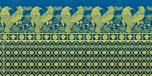 beautiful graphic saree design and this sari design is in Indian style which is for textile fashion industry and it can be used as wallpaper backdrop and website bg this style is originated in india 