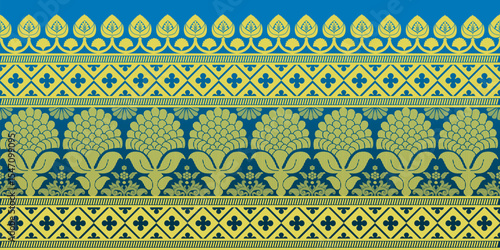 beautiful graphic saree design and this sari design is in Indian style which is for textile fashion industry and it can be used as wallpaper backdrop and website bg this style is originated in india 