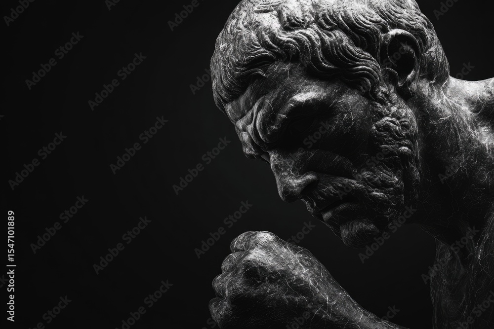 Fototapeta premium Close-up of a detailed stone sculpture.