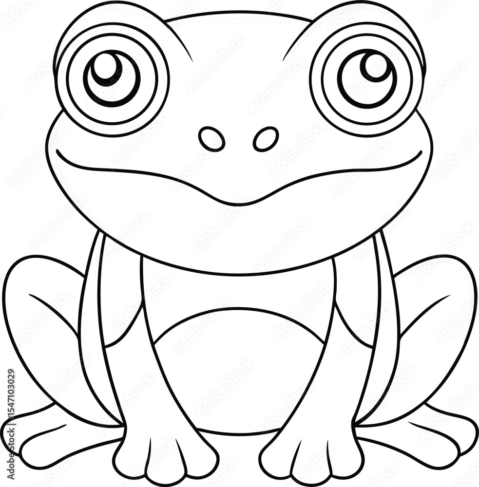 Obraz premium frog outline 