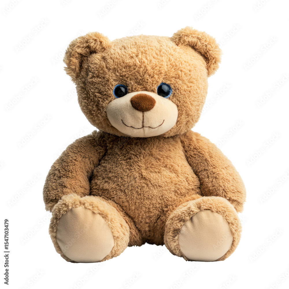 Fototapeta premium Cute Teddy Bear Isolated on Transparent Background for Design Use