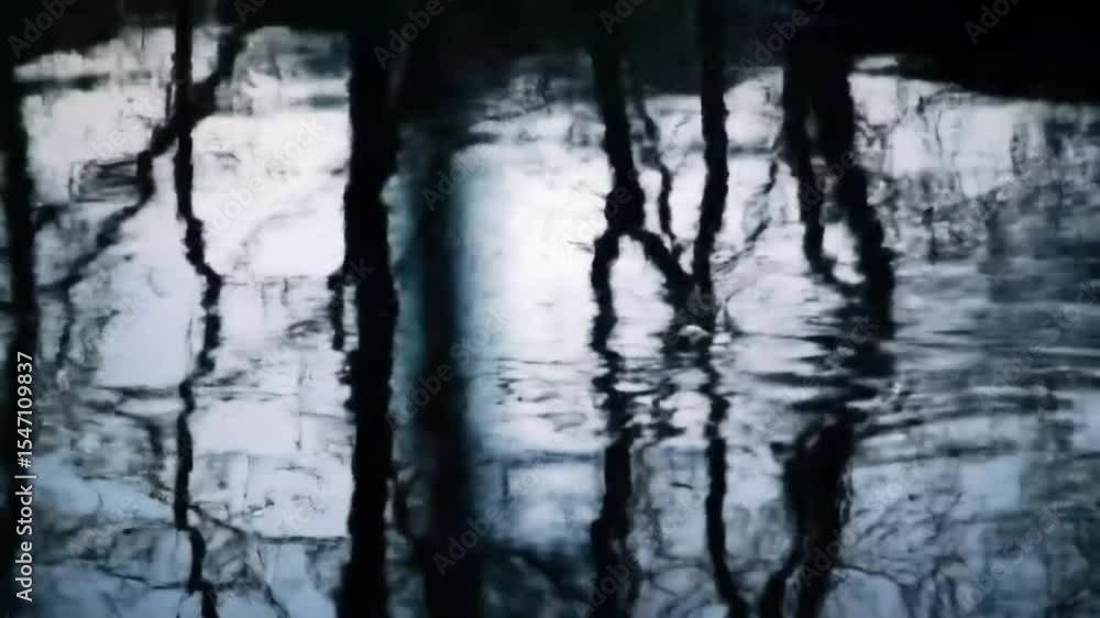 Calm water reflection of dark trees nature scene peaceful landscape background nature photography art Calm water reflection of dark trees nature scene peaceful landscape background nature photography art