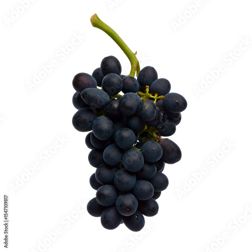 grapes isolated on white