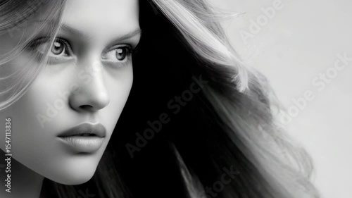 photorealistic ultraminimalist portrait of person with emphasis on their eyes set against clean ultrabright