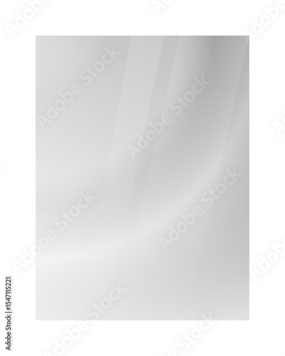 Realistic glass effect on transparent background, display, and presentation. Vector illustration of a clear, modern glass panel,