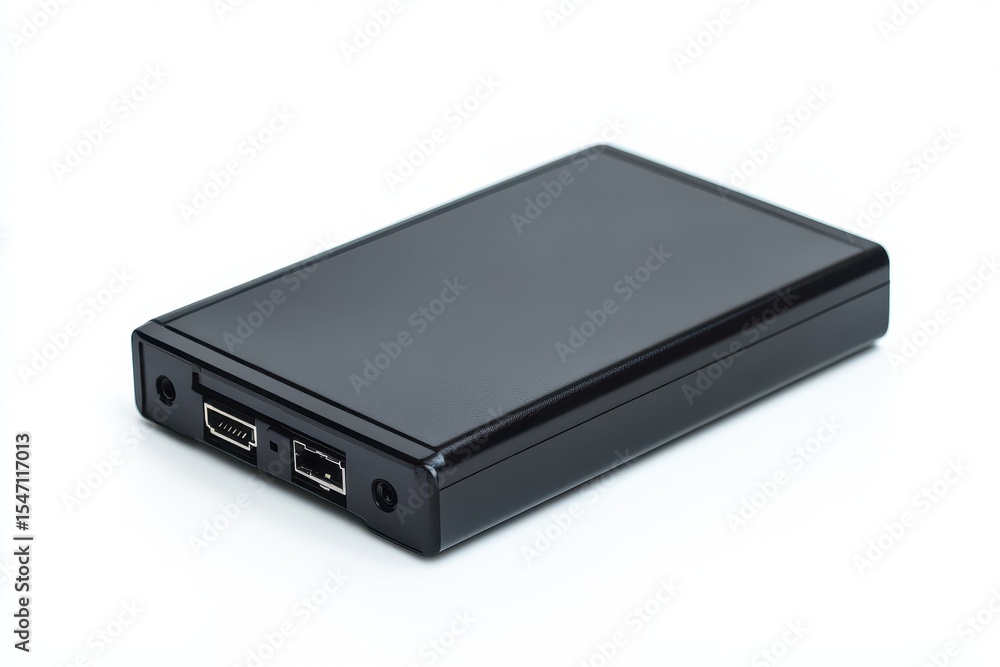 Copy Hard Drive. Solid Object - Removable Case for File Repair on White Background Copy Hard Drive. Solid Object - Removable Case for File Repair on White Background