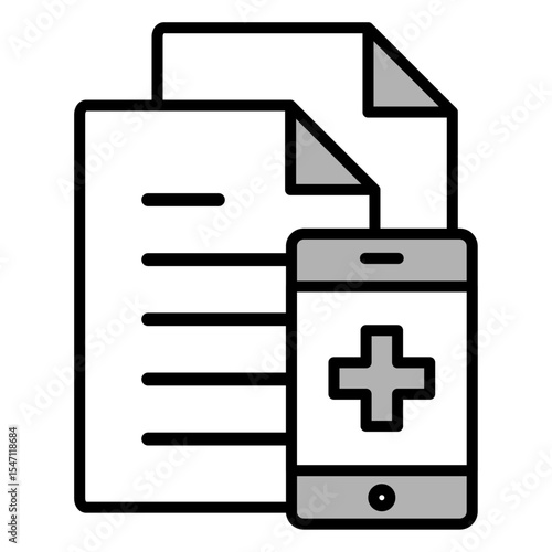 イラストアイコン素材：医療ファイル	
