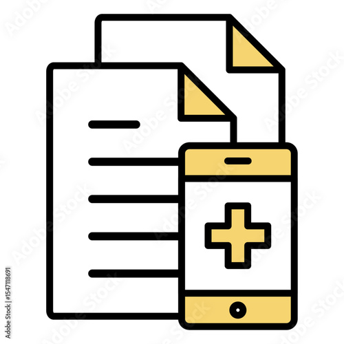 イラストアイコン素材：医療ファイル	
