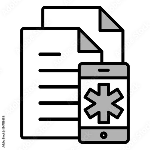 イラストアイコン素材：医療ファイル	
