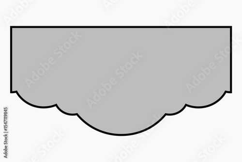 Rectangle shape badge vector